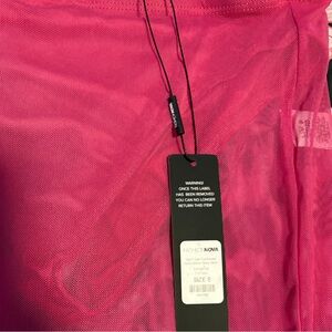 Fashion Nova Vibrant Pink Mesh Ensemble
